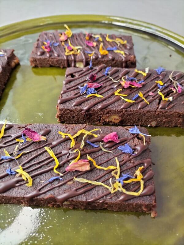 Brownies van zoete aardappel (Bio, glutenvrij) 4 stuks