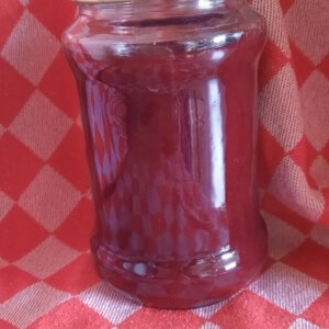 Rode vruchtenjam (half gezoet)